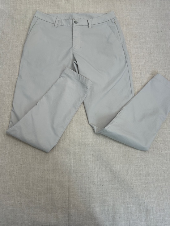 Lululemon Pants Men's 31 Cream Commission Slim Classic Chino Flat Front - Picture 15 of 16